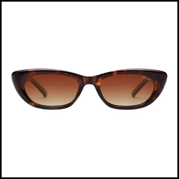Polarized Cat Eye Sunglasses Women Retro Small Narrow Frame UV400 main image 4